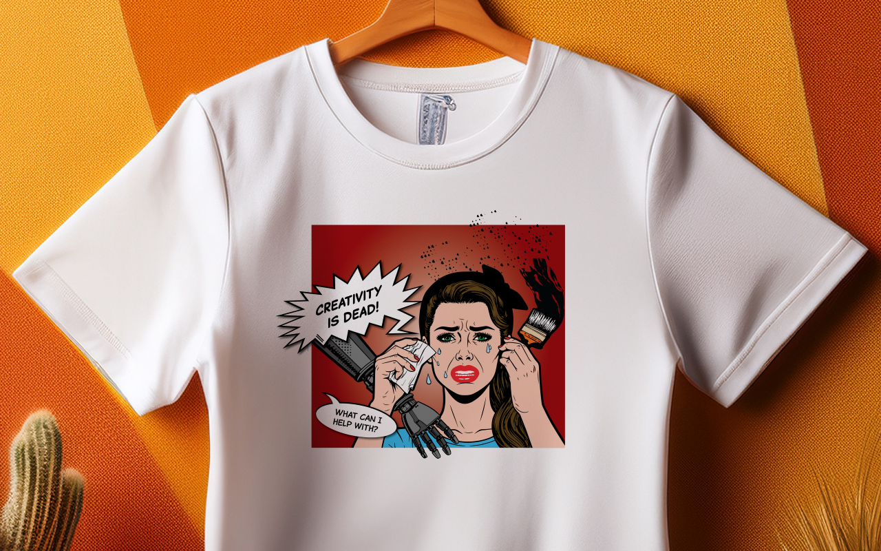 Creativity Is Dead Unisex T-Shirt, Graphic Tee, Casual Wear, Ideal Gift, Creative Arts, Funny Quote Shirt