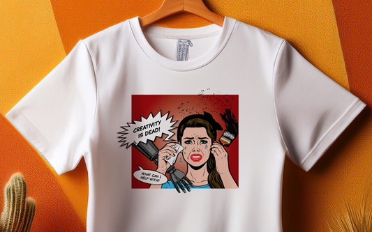 Creativity Is Dead Unisex T-Shirt, Graphic Tee, Casual Wear, Ideal Gift, Creative Arts, Funny Quote Shirt